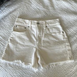 MADEWELL White denim shorts Size 25